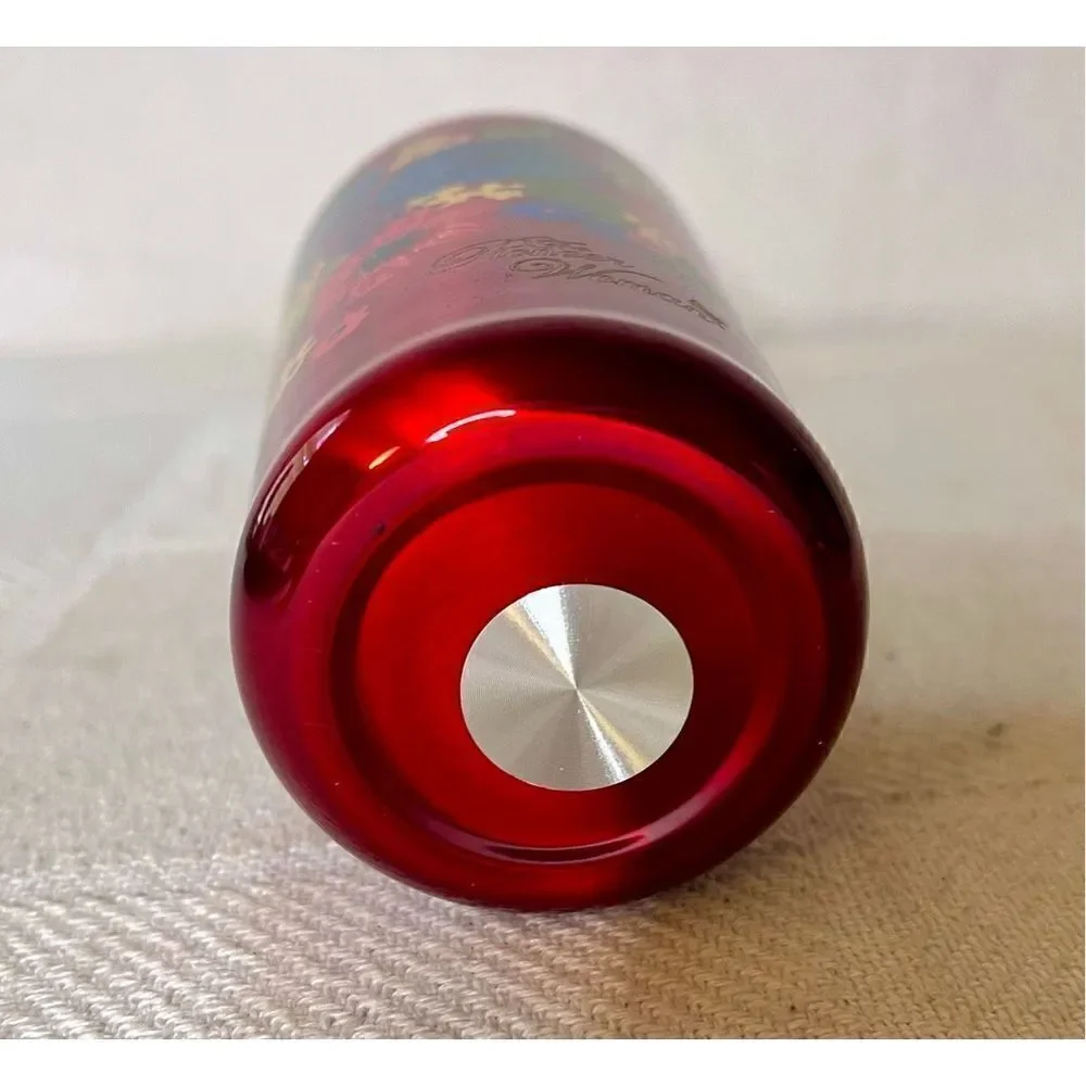 Pioneer Woman Red Floral Stainless Steel Double Insulated Cup Coffee Tea W Top